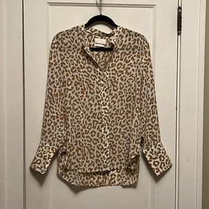 J. Crew: New, never worn silk tunic blouse, size 6